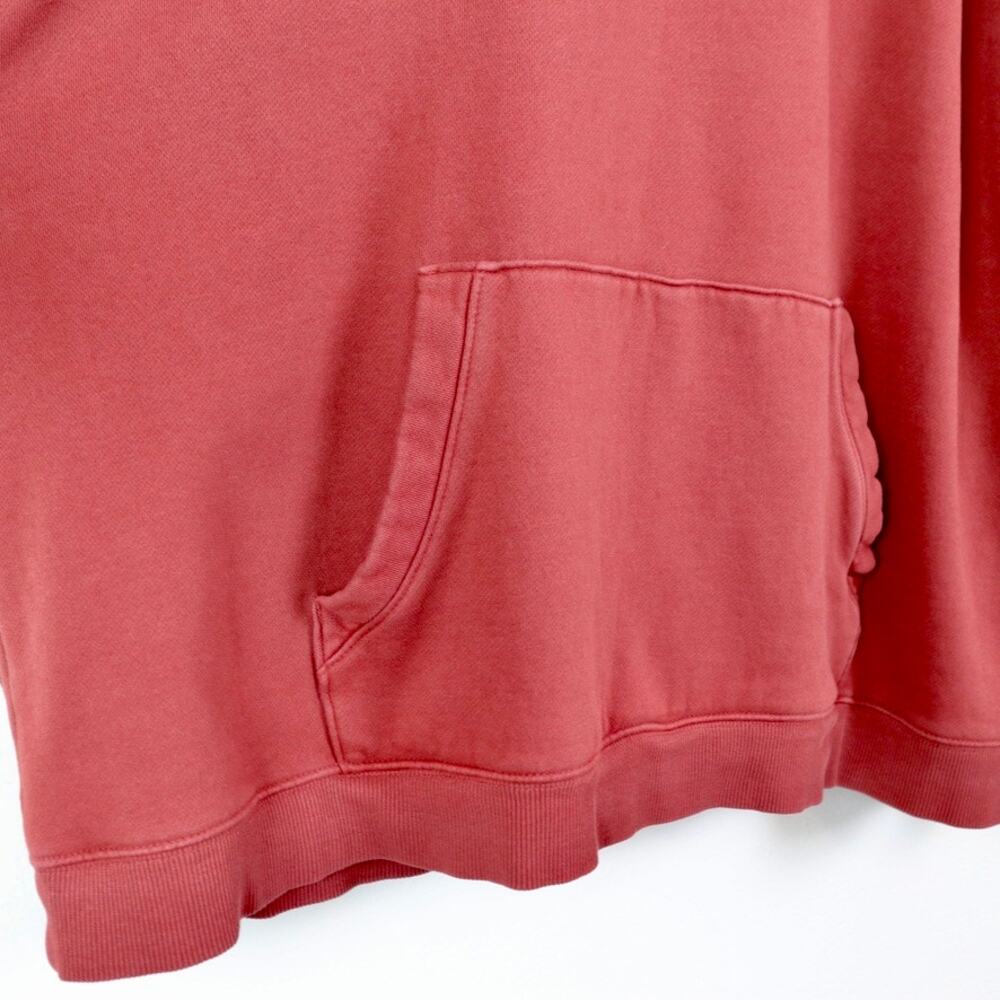 Goodthreads Men's XXL Pullover Fleece Hoodie Tunnel Pockets Red Orange - Picture 5 of 10